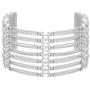 Steve Madden Rhinestone Curb Chain Wide Bracelet for Women