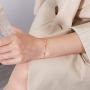 BUREI Women Link Bracelet Dainty Adjustable Bracelets for Girls