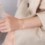 BUREI Women Link Bracelet Dainty Adjustable Bracelets for Girls