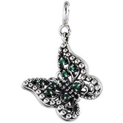 Fourseven Jewelry 925 Sterling Silver Bead Charm Pendants | Spread Your Wings Butterfly Charm for Bracelet and Necklace