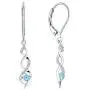 JO WISDOM 925 Sterling Silver Infinity Dangle & Drop Earrings with AAA Cubic Zirconia JO WISDOM 925 Sterling Silver Infinity Dangle & Drop Earrings with AAA Cubic Zirconia