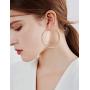 18K Gold Plated Sterling Silver Post Huge Hoops for Women Girls 60MM, 80MM, 100MM