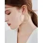 18K Gold Plated Sterling Silver Post Huge Hoops for Women Girls 60MM, 80MM, 100MM