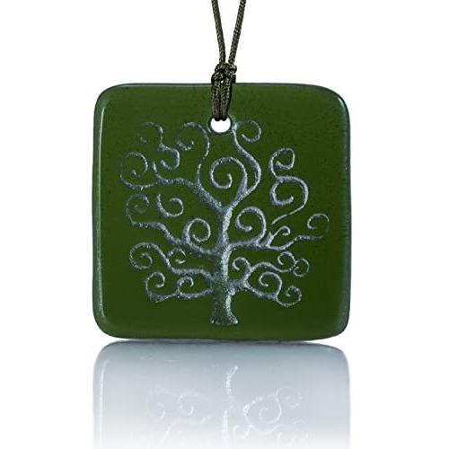 Moneta Jewelry, Recycled Glass Tree of Life Pendant Necklace, Handmade, Fair Trade, Unique Gift