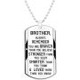 Brother Inspirational Jewelry Necklace Gift- Always Remember You are Braver Stronger Smarter