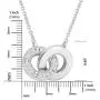 NATALIA DRAKE 1/4 Cttw Diamond Interlocking Double Circle Necklace for Women in Rhodium Plated Brass 18 Inch Chain (Color I-J/Clarity I2-I3) NATALIA DRAKE 1/4 Cttw Diamond Interlocking Double Circle Necklace for Women in Rhodium Plated Brass 18 Inch Chain (Color I-J/Clarity I2-I3)