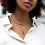 Vintage 925 Sterling Silver & Brass Cute Bee Flower Pendant Necklace Animal Jewelry for Women Girls Vintage 925 Sterling Silver & Brass Cute Bee Flower Pendant Necklace Animal Jewelry for Women Girls