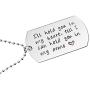 MS. CLOVER Valentines Day Jewelry, Stainless Steel Pendant Gift for Him, Long Distance Couples Necklace.