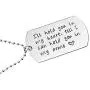 MS. CLOVER Valentines Day Jewelry, Stainless Steel Pendant Gift for Him, Long Distance Couples Necklace.
