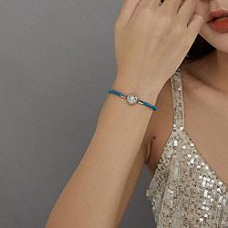 Genuine Leather Braided Charm Bracelet Sterling Silver Snowflake Bangle Barrel Clasp Jewelry Fit Pandöra Charm Birthday Gift for Women