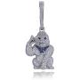 GUCY Iced Out Gold Plated Big Monkey Chain Animal Pendant Necklace Men Stainless Steel Rope Chain