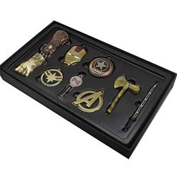 Avengers Infinite War Defeat Superhero Boxed Badge Iron Man Necklace Pendant Iron Man Singular Dr. Ago Moto Eye Amulet Jewelry (NO.5)