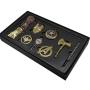 Avengers Infinite War Defeat Superhero Boxed Badge Iron Man Necklace Pendant Iron Man Singular Dr. Ago Moto Eye Amulet Jewelry (NO.5)