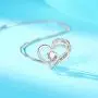 Klurent Silver Love Heart Pendant Necklace for Women 5A Cubic Zirconia 14K White Gold Plated Silver Double Heart Necklaces Gift for Women Girlfriend Wife on Christmas Klurent Silver Love Heart Pendant Necklace for Women 5A Cubic Zirconia 14K White Gold Plated Silver Double Heart Necklaces Gift for Women Girlfriend Wife on Christmas
