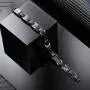 MOWOM Black Magnetic Stainless Steel Bracelet Bangle Cuff for Men Women Boys Girls Adjustable Magnets Carbon Fiber Jewelry Gift, Bundle with Free Link Removal Kit MOWOM Black Magnetic Stainless Steel Bracelet Bangle Cuff for Men Women Boys Girls Adjustable Magnets Carbon Fiber Jewelry Gift, Bundle with Free Link Removal Kit