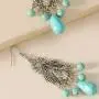 Sinkcangwu Fashion Hollow Drop Dangle Earrings Bohemian National Style Eardrop with Bronze Waterdrop Leaf Feather Shaped Vintage Jewelry for Women Girls Gifts Sinkcangwu Fashion Hollow Drop Dangle Earrings Bohemian National Style Eardrop with Bronze Waterdrop Leaf Feather Shaped Vintage Jewelry for Women Girls Gifts