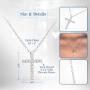 NYC Sterling Brilliant Jewelry Round Cut Cz Cross Pendant 18in Cable Chain