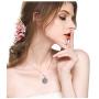 Cremation Jewelry for Ashes, Urn Necklace for Women, Sterling Silver Keepsake Pendant Charm