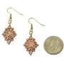 French Bouquet Copper Drop Earrings - Handmade Copper Earrings - Jewelry Gifts for 7th Wedding Anniversary