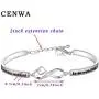 CENWA Step Parent Jewelry for Step Children Love Has Nothing to Do with DNA Ziron Bracelet Daughter/Mother in Law Jewelry Gift