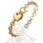 Heart Pendant Necklace and Bracelet Chain Set Gold Silver Stainless Steel Love Heart Pendant Choker Necklace with Toggle Clasp for Women Girls Gifts Heart Pendant Necklace and Bracelet Chain Set Gold Silver Stainless Steel Love Heart Pendant Choker Necklace with Toggle Clasp for Women Girls Gifts