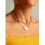 18K Gold Chain Necklace for Women Dainty Paperclip link Chunky Chain Choker Bracelet Necklace Set Best Valentines Day Mothers Day Jewelry Gift for Mom Men Women Girls Wife Girlfriend Her