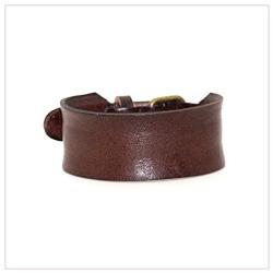 Nsitbbuery Hip Hop Alloy Buckle Wristband Belt Leather Bracelet