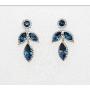 Faship Gorgeous Rhinestone Crystal Floral Necklace Earrings Set