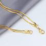 Chamqueen Double Layered Necklace Sweater Chain Jewelry V Shape Lariat Long Necklace for Women Girls