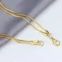 Chamqueen Double Layered Necklace Sweater Chain Jewelry V Shape Lariat Long Necklace for Women Girls