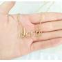 MANZHEN Charm Script Dance Pendant Necklace Girls Gifts