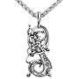 GuoShuang Viking Norse Charm Knot Pagan The Ringerike Dragon Scandinavian Necklace Norse Jewelry