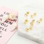 LOYALLOOK 3 Pairs 925 Sterling Silver Stud Earrings Tiny Moon Star Heart Plain Silver Stud Earrings Set for Women
