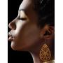 12 Pairs African Wooden Drop Earrings Bohemian Pendant Dangle Earrings Lightweight Ethnic Style Wood Earrings for Women