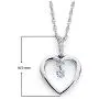 925 Sterling Silver 1/10 Cttw Diamond Heart Pendant Necklace 18'' Rope Chain (I Color, I1 Clarity) 925 Sterling Silver 1/10 Cttw Diamond Heart Pendant Necklace 18'' Rope Chain (I Color, I1 Clarity)