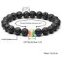 Jovivi LGBT Relationship Bracelet Rainbow Pride White Howlite/Black Lava Rock Beads Oil Diffuser Bracelets for Men Women Jovivi LGBT Relationship Bracelet Rainbow Pride White Howlite/Black Lava Rock Beads Oil Diffuser Bracelets for Men Women