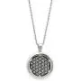 Unisex Essential Oil Diffuser Necklace – Aromatherapy Jewelry - Hypoallergenic 316L Surgical Grade Stainless Steel, 24” Rope Chain + 9 Washable Insert Pads