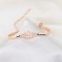 WUSUANED Just Breathe Lotus Flower Bracelet Yoga Jewelry Gift For Women Girl