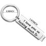 WUSUANED Couples Keychain I Love You So Fucking Much Valentines Day Jewelry Boyfriend Girlfriend Gift