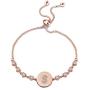WUSUANED Rose Gold Initial Bracelet Letter Bracelet Adjustable Chain Bracelet Personalized Jewelry For Women Girls