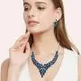 EVER FAITH Bridal Jewelry Sets Marquise Crystal Statement Leaf Floral Necklace Earrings Set for Women EVER FAITH Bridal Jewelry Sets Marquise Crystal Statement Leaf Floral Necklace Earrings Set for Women