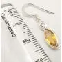 SilverStarJewel 925 Solid Silver Citrine French Wire Earrings 1.2'' Engagement Gift SilverStarJewel 925 Solid Silver Citrine French Wire Earrings 1.2'' Engagement Gift