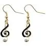 Fusamk Fashion Alloy Music Note Dangle Drop Earrings Fusamk Fashion Alloy Music Note Dangle Drop Earrings