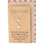 Quan Jewelry Star Pendants Matching Friendship Necklace for 2, Gifts for Her with Greeting Card Quan Jewelry Star Pendants Matching Friendship Necklace for 2, Gifts for Her with Greeting Card