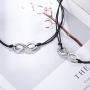 Lanqueen 2pcs Long Distance Friendship Bracelets for Best Friends Women Girls Gift