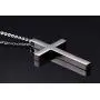 Reve Simple Stainless Steel Silver Tone Cross Pendant Necklace for Men Women, 20-24 Inches Chain Reve Simple Stainless Steel Silver Tone Cross Pendant Necklace for Men Women, 20-24 Inches Chain