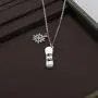 CENWA Snowboarder Gift 3D Snowboard and Snowflake Pendant Snowboarding Necklace Snowboarder Team Gift