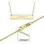 Joelle Jewelry Design Personalized Bar Necklace - Sterling Silver Name Necklace with Engravable Bar Pendant, Bridesmaid Gift Initial Necklace for Her Joelle Jewelry Design Personalized Bar Necklace - Sterling Silver Name Necklace with Engravable Bar Pendant, Bridesmaid Gift Initial Necklace for Her