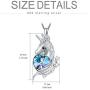 TOUPOP [Horse/Giraffe/Unicorn] Necklace s925 Sterling Silver Pendant Necklace Jewelry with Heart Crystal, Birthday Christmas Valentines Day Mother’s day Gifts for her Mom Women Teen Girls Animal Lovers