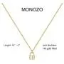 MONOZO Lock Necklace for Women, 14K Gold Filled Padlock Lock Pendant Chain Necklace Girls Dainty Layered Lock and Key Choker Necklace Jewelry for Men MONOZO Lock Necklace for Women, 14K Gold Filled Padlock Lock Pendant Chain Necklace Girls Dainty Layered Lock and Key Choker Necklace Jewelry for Men